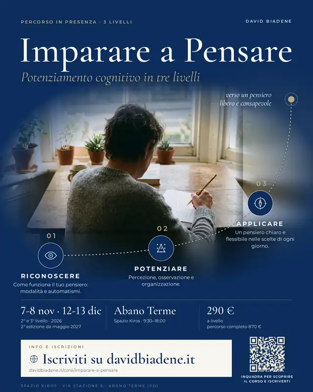 Locandina del corso Imparare a Pensare