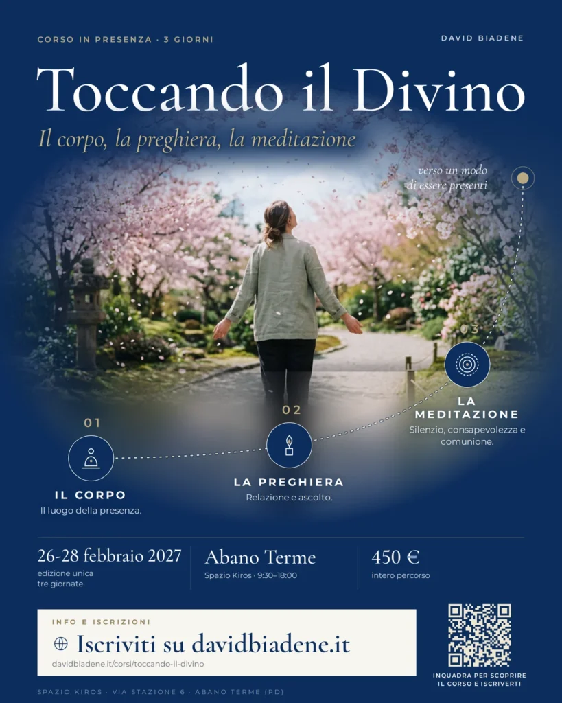 Locandina del corso Toccando il Divino